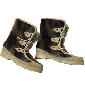 Yodelers Vintage Boho Vegan Faux Fur Lined Boots